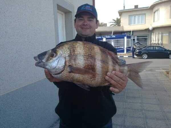 Pesca deportiva con embarcación fondeada en Valencia
